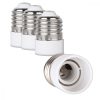 4 db aljzatadapter készlet E27-től E14-ig, Kwmobile, fehér, műanyag, 20910