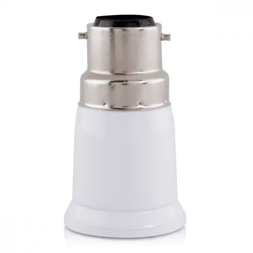 4 db aljzatadapter készlet B22-től E27-ig, Kwmobile, fehér, műanyag, 27510