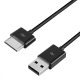 USB töltőkábel Asus Transformer Pad TF600 TF600T TF701 TF810C, Kwmobile, fekete, műanyag, 29881.01