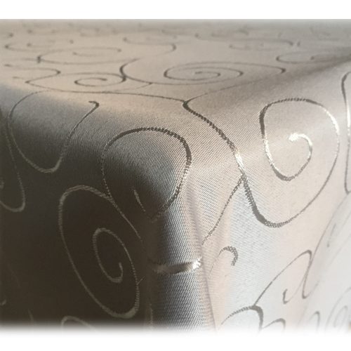 Ovális terítő díszítéssel Jemidi, 130 x 260 cm, barna, poliészter, 55264.25.26