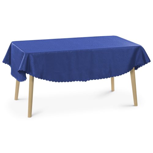 Ovális terítő díszítéssel Jemidi, 135 x 180 cm, Kék, Poliészter, 55264.17.24