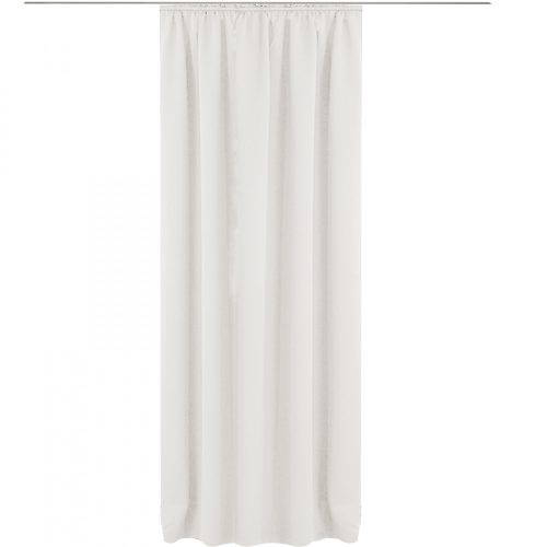 Jemidi függöny akasztóval, 140 x 245 cm, Fehér, Poliészter, 55276.02.01