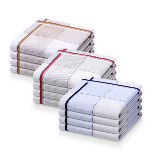 12 darabos készlet Jemidi pocakos kendő, 40 x 40 cm, többszínű, pamut, 55059.04