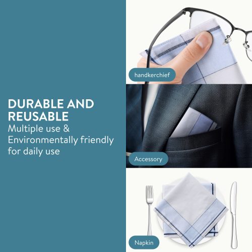 12 darabos készlet Jemidi pocakos kendő, 40 x 40 cm, többszínű, pamut, 55059.04