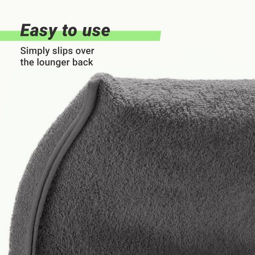 Székhuzat Jemidi, 130 x 60 cm, szürke, bio pamut, 54901.73