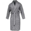 Homelevel Unisex fürdőköpeny, 3XL, szürke, organikus pamut, 54845.22.33