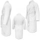 Homelevel Unisex fürdőköpeny, 3XL, fehér, organikus pamut, 54845.02.33