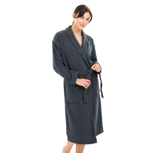 Unisex fürdőköpeny Homelevel, M, Szürke, Szerves pamut, 54845.73.2