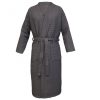 Unisex Waffle Pique fürdőköpeny, 4XL, szürke, bio pamut, 54916.73.34