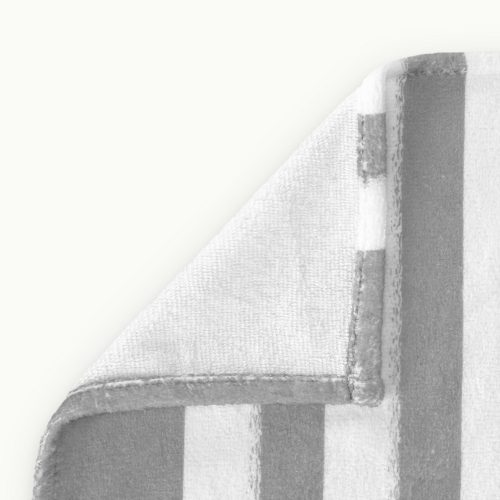 Homelevel strandtörülköző, 90 x 180 cm, szürke / fehér, pamut / poliészter, 54897.01