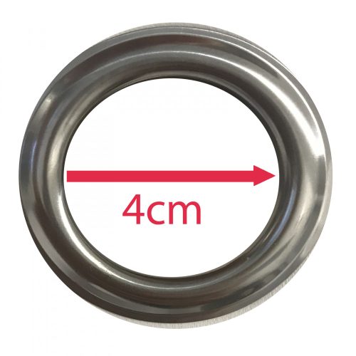 Stella átlátszatlan függöny karikákkal Jemidi, 140 x 245 cm, Szürke, Poliészter, 55283.19.01