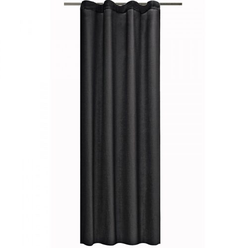 Stella átlátszatlan függöny Jemidi ráccsal, 140 x 175 cm, Fekete, Poliészter, 55283.01.04