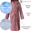 Homelevel szövet fürdőköpeny, 4XL, Rózsaszín, Szerves pamut, 54856.08.34