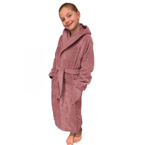 Gyermek fürdőköpeny Homelevel, 164, Rózsaszín, Bio pamut, 54864.10.40