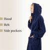 Gyermek fürdőköpeny Homelevel, 176, Kék, Bio pamut, 54864.17.41