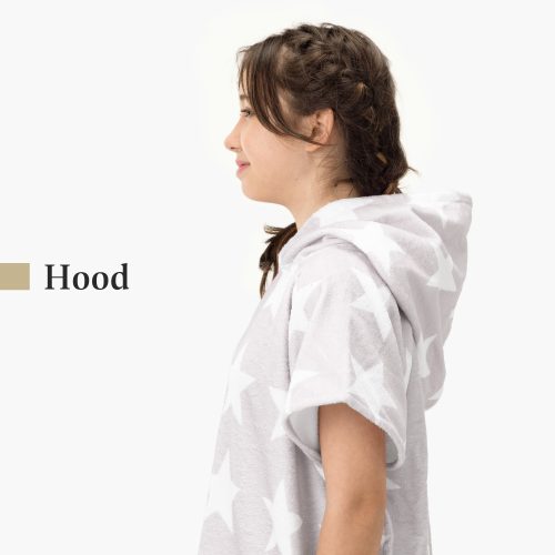 Gyermek fürdőponcsó Homelevel, 8-11 éves korig, szürke, pamut, 54888.22.03