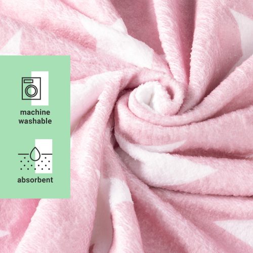 Gyermek fürdőponcsó Homelevel, 8-11 éves korig, Rózsaszín, Pamut, 54888.10.03