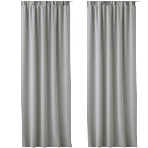 2 db Lola függöny Jemidi függönnyel, 140 x 250 cm, szürke, poliészter, 55308.25.02