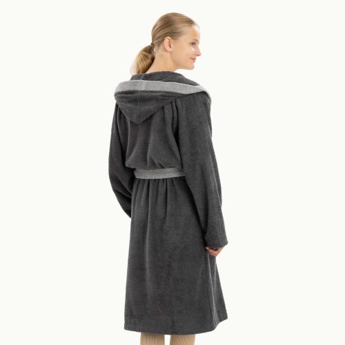 Gyermek fürdőköpeny Homelevel, 176, Szürke, Szerves pamut, 54864.22.41