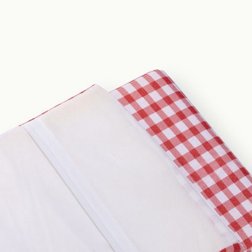 Szett Jemidi terítő és 2 padhuzat, 70 x 240 cm, piros, poliészter/pamut, 55321.09.02