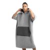 Unisex Homelevel fürdőponcsó, L-XL, szürke, organikus pamut, 54881.22.20