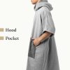 Unisex Homelevel fürdőponcsó, L-XL, szürke, organikus pamut, 54881.22.20