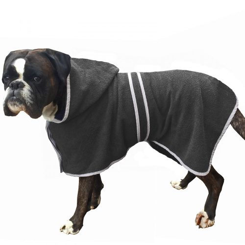 Homelevel kutya fürdőköpeny, L, Kék, Pamut, 54844.73.3