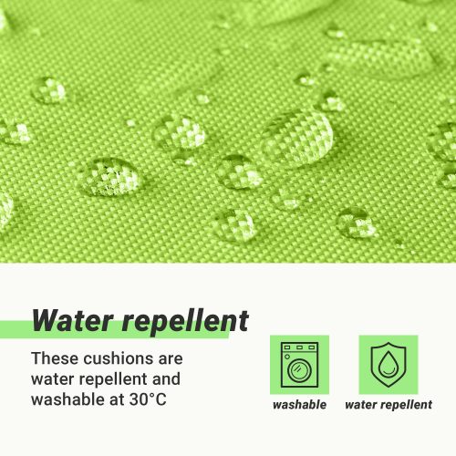 Jemidi magas háttámlás székpárna, 120 x 50 cm, zöld, poliészter, 55522.07