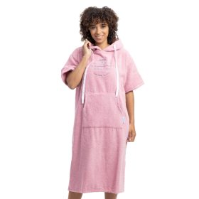   Homelevel Unisex szörfponcsó, S-M, rózsaszín, organikus pamut, 54981.19