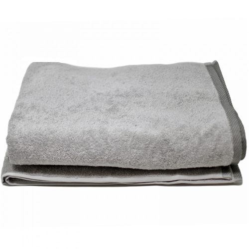 Unisex szauna törölköző Homelevel, 100 x 180 cm, szürke, organikus pamut, 54937.03