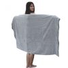 Unisex szauna törölköző Homelevel, 100 x 180 cm, szürke, organikus pamut, 54937.03
