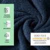 Homelevel Unisex szörfponcsó, L-XL, kék, organikus pamut, 54984.20
