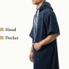 Homelevel Unisex szörfponcsó, L-XL, kék, organikus pamut, 54984.20