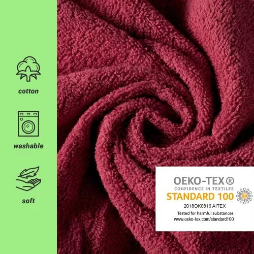 Székhuzat Jemidi, 60 x 130 cm, Piros, Bio pamut, 54895.13