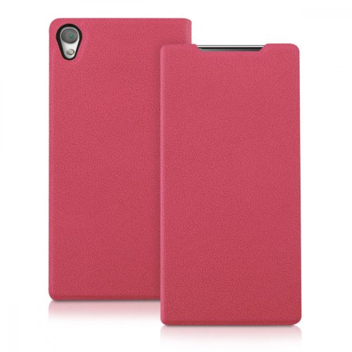 Sony Xperia Z5 Premium tok, ökológiai bőr, rózsaszín, 35010.08