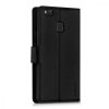 Huawei P9 Lite huzat, Eco bőr, fekete, 38039.01