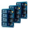 3 relémodul készlet 4 csatornás 5V-os Arduino Raspberry Pi, Kwmobile, Multicolor, Electronic Components, 38814