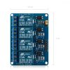 3 relémodul készlet 4 csatornás 5V-os Arduino Raspberry Pi, Kwmobile, Multicolor, Electronic Components, 38814
