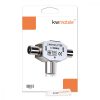 Koaxiális digitális jelantenna osztó, Kwmobile, ezüst, fém, 39224