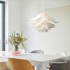 Medál 90 cm modern lámpabúrával IQ Szúrófűrész átmérő 50 cm, Kwmobile, Fehér, 39219