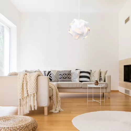 Modern lámpaernyő IQ Jigsaw 15,7 hüvelyk/ 40 cm, Kwmobile, fehér, 39225