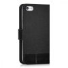 Apple iPhone 5 / iPhone 5s / iPhone SE tok, textil, fekete, 35222.73