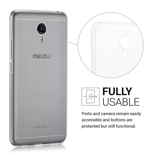 Meizu M3 Note tok, szilikon, átlátszó, 39861.03