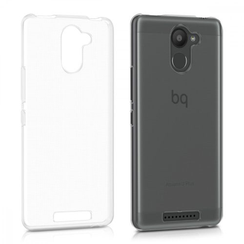 BQ Aquaris U Plus burkolat, szilikon, átlátszó, 39899.03