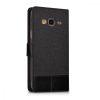 Samsung Galaxy J3 (2016) tok, textil, fekete, 38157.73