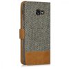 Samsung Galaxy A5 (2017) tok, textil, szürke, 40709.19