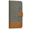 Samsung Galaxy A5 (2017) tok, textil, szürke, 40709.19