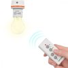 3 db E27 aljzat adapter készlet távirányítóval, Kwmobile, fehér, műanyag, 40809