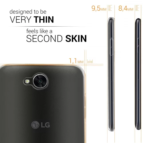 LG X Power 2 tok, szilikon, átlátszó, 41194.03