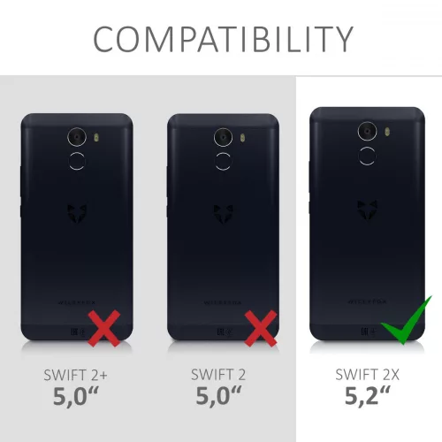 Wileyfox Swift 2X burkolat, szilikon, átlátszó, 41608.03